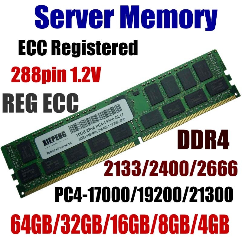 ޸ 64GB DDR4 PC4-17000 2133 MHz ECC , 32..